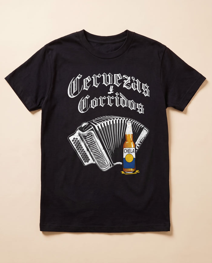 Cervezas y Corridos — flat lay