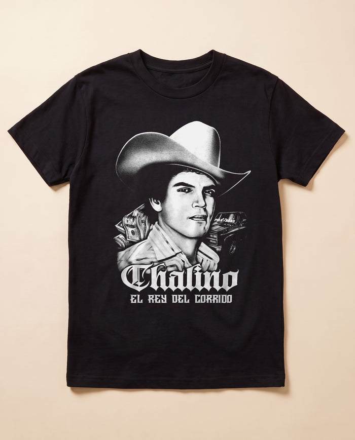 La Troca black tee — flat lay