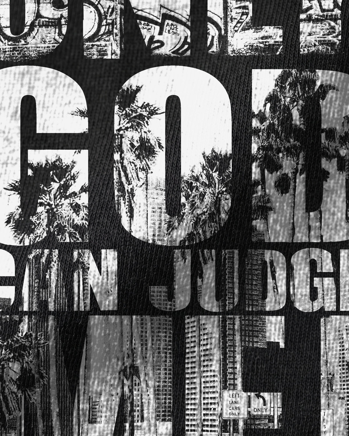 Only God Can Judge Me — print close-up