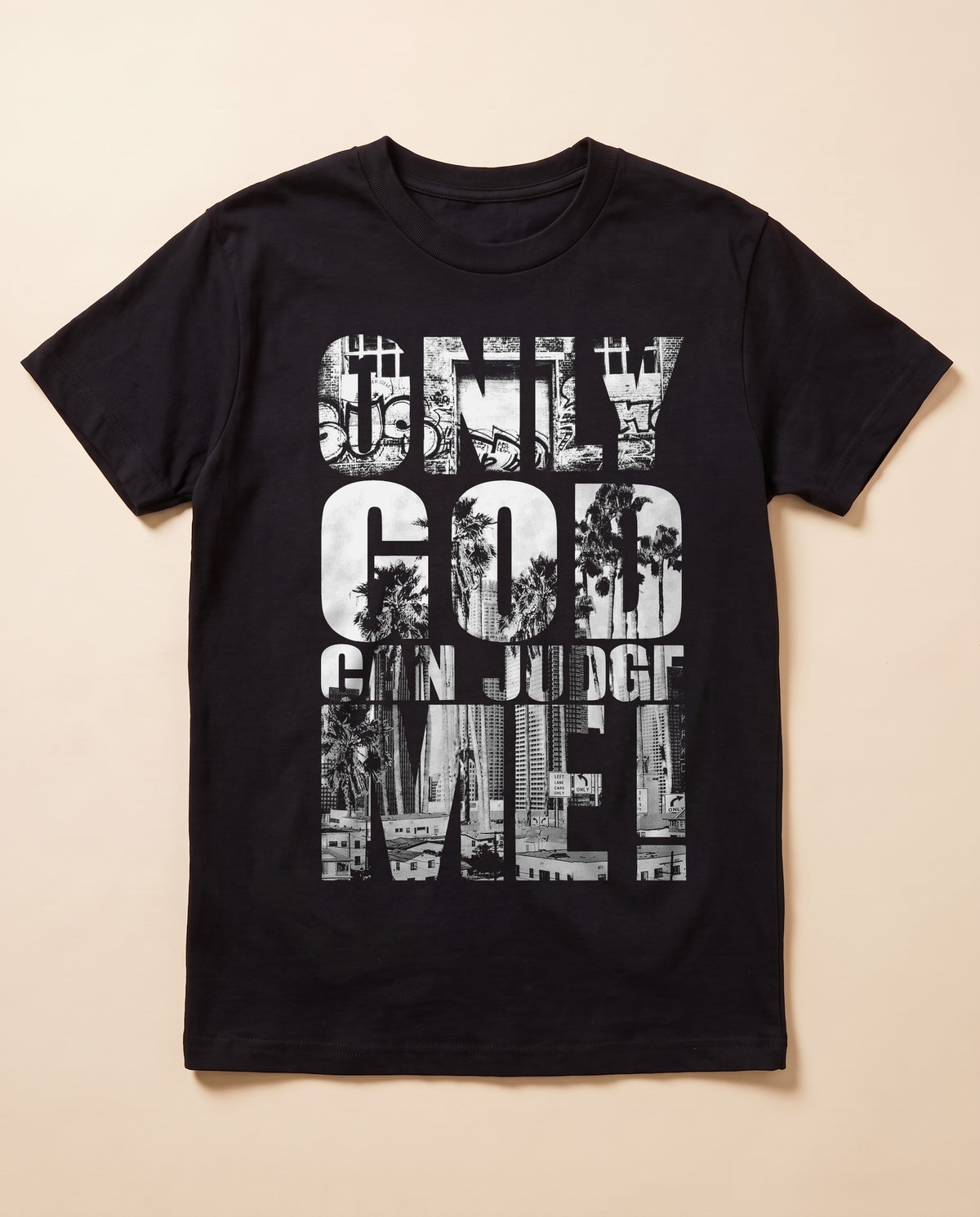 Only God Can Judge Me — flat lay
